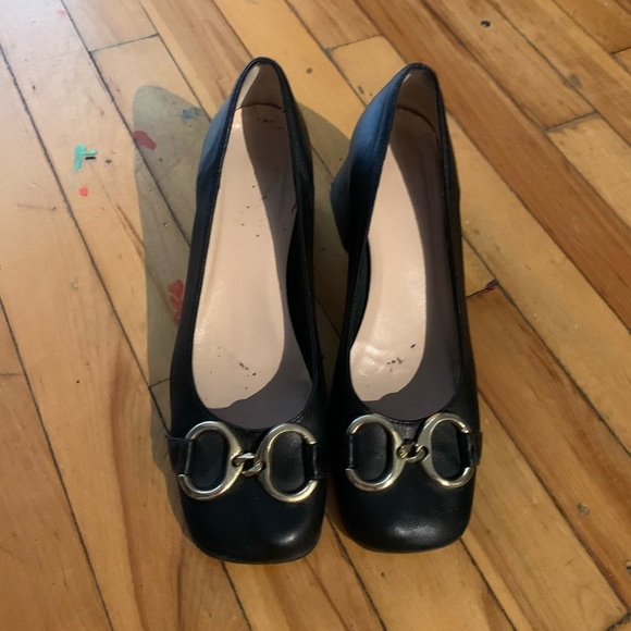 Scarlett made in Italy horsebit block heel leather shoes - Picture 2 of 7